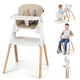 7-in-1 Convertible Foldable Baby High Chair w/Adjustable Tray