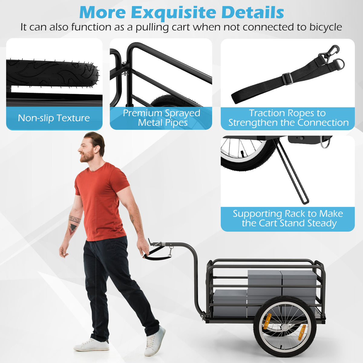 Bicycle Trailer w/Foldable frame