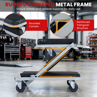 36"/40" 2-in-1 Mechanic Creeper & Z-Seat with 6 Swivel Casters