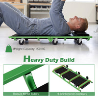 Foldable Automotive Creeper with 360° Swivel Wheels