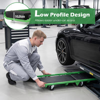 Foldable Automotive Creeper with 360° Swivel Wheels