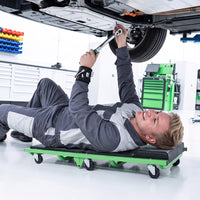 Foldable Automotive Creeper with 360° Swivel Wheels