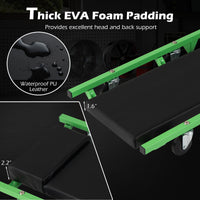 Foldable Automotive Creeper with 360° Swivel Wheels
