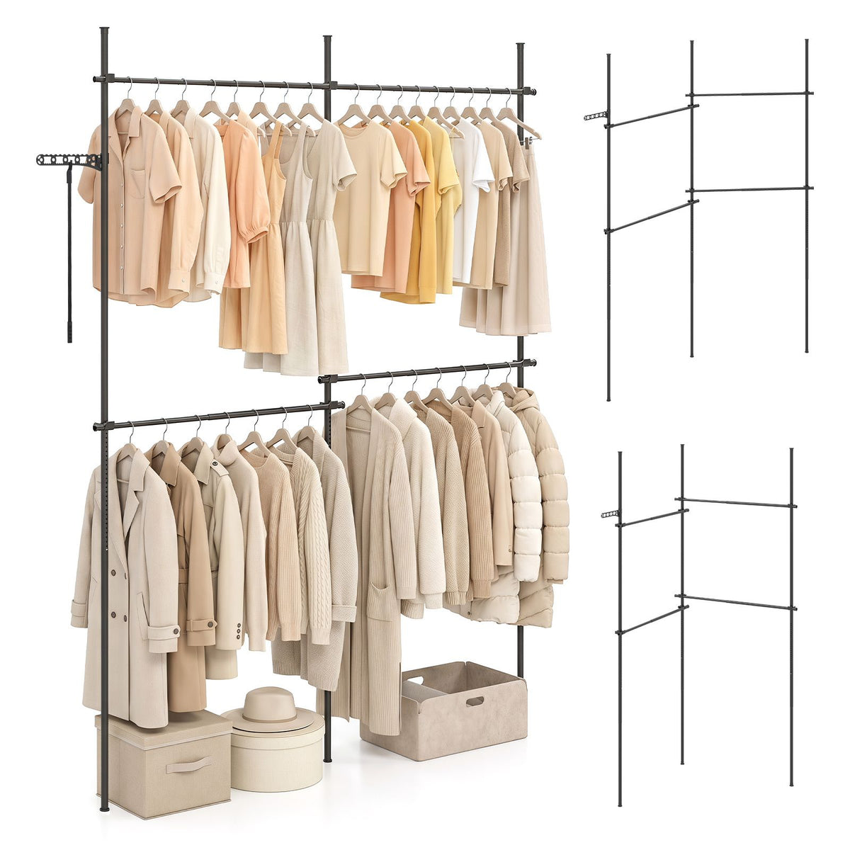 Giantex Adjustable Floor to Ceiling Clothes Rack
