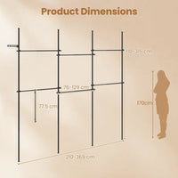 Giantex Adjustable Floor to Ceiling Clothes Rack