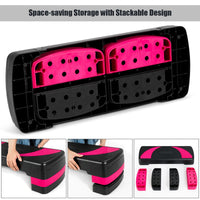 78.5cm Aerobic Exercise Step Deck Aerobics Trainer Adjustable Step Platform