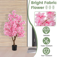 120cm Artificial Cherry Blossom Tree No Assembly Needed with Base