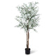 Artificial Potted Tree 163CM Tall with Solid Wood Trunk and PE Leaves