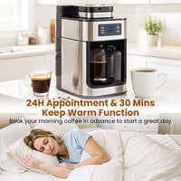 8-Cup Drip Coffee Maker for Home and Office