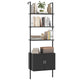 5 Tier Tall Bookshelf Wall Mount Ladder Bookcase