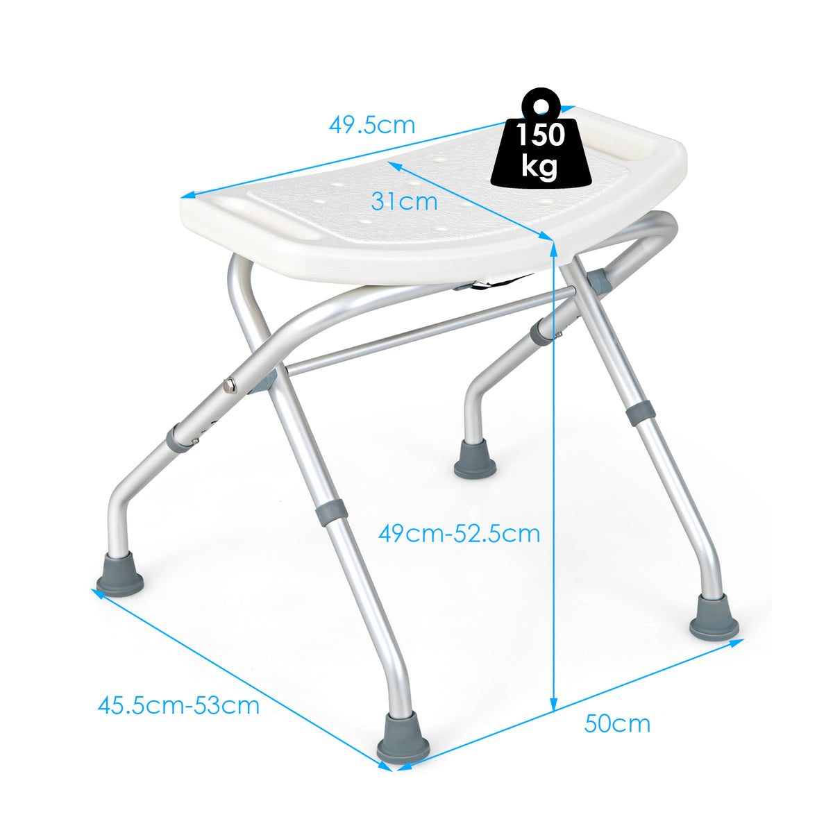 Giantex Shower Chair Adjustable Bath Stool