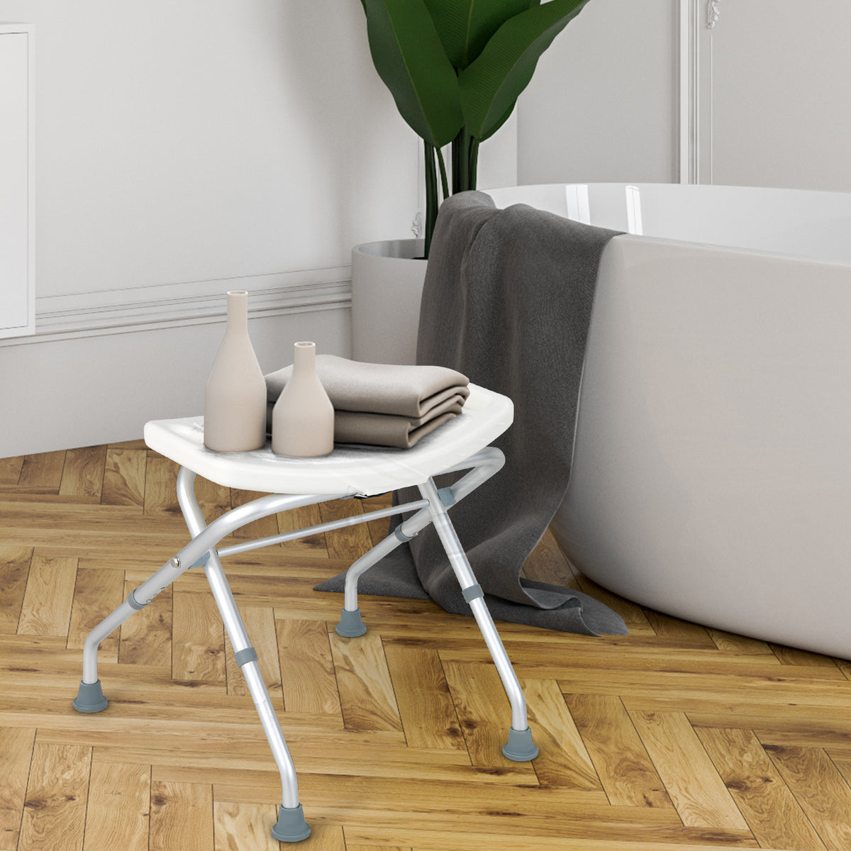 Giantex Shower Chair Adjustable Bath Stool