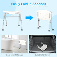 Giantex Shower Chair Adjustable Bath Stool