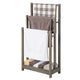 Giantex Freestanding Wood Towel Rack 3-Tier Towel Rack Holder with Bottom Storage Shelf