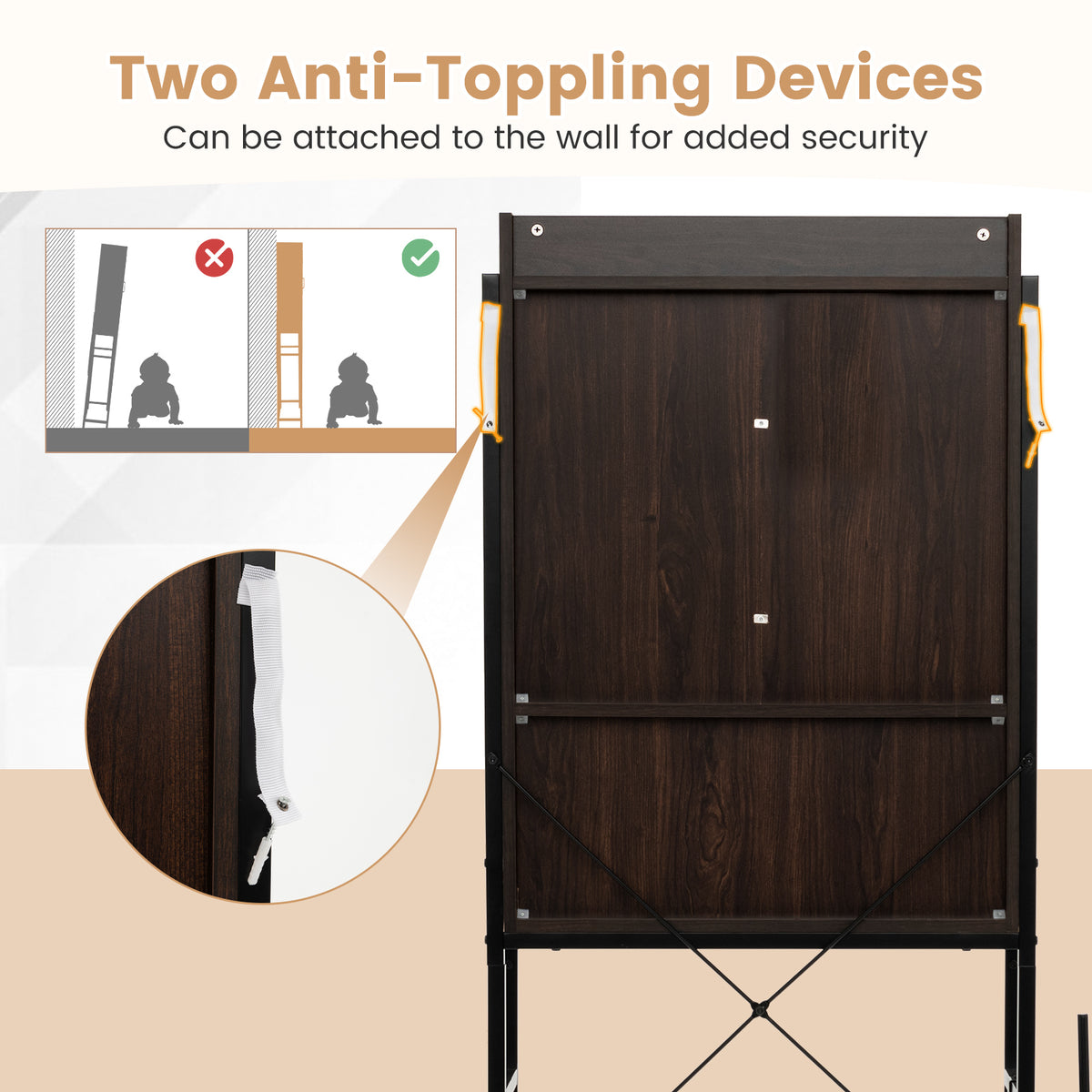 Giantex Over-The-Toilet 4-Tier Storage Cabinet