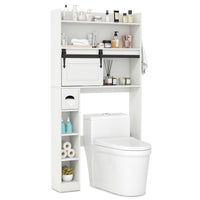Giantex Over The Toilet Storage Cabinet, Farmhouse Bathroom Organizer