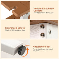 Shower Bench Seat, HIPS Shower Stool w/Handle, Shower Head & Soap Holder for Inside Shower to Sit on