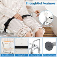Sliding Tub Transfer Bench, Height Adjustable Inside Bathtub Chair
