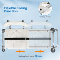 Sliding Tub Transfer Bench, Height Adjustable Inside Bathtub Chair