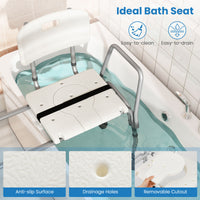 Sliding Tub Transfer Bench, Height Adjustable Inside Bathtub Chair