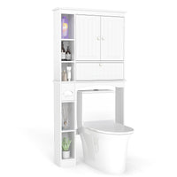 Over the Toilet Storage Cabinet, Above Toilet Storage Rack with 2 Doors