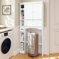 Over the Toilet Storage Cabinet, Above Toilet Storage Rack with 2 Doors