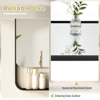 LED Bathroom Mirror with Anti-Fog Function and Adjustable Brightness