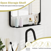 LED Bathroom Mirror with Anti-Fog Function and Adjustable Brightness