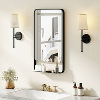 LED Bathroom Mirror with Anti-Fog Function and Adjustable Brightness