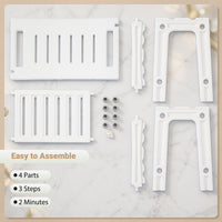 HDPE Shower Chair with Storage Shelf Handles and Shower Head Holder