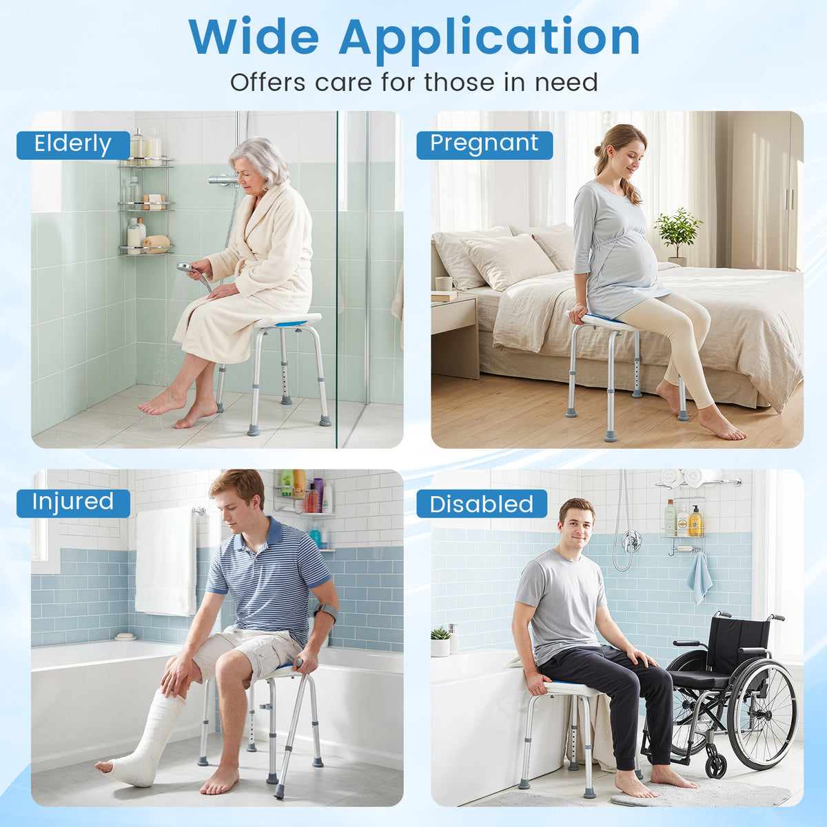 Giantex Adjustable Lightweight Shower Bench