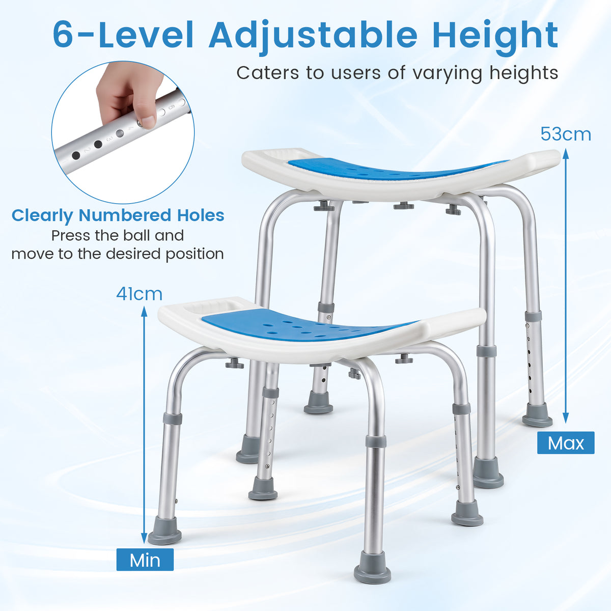Giantex Adjustable Lightweight Shower Bench