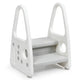 Kids Step Stool, Toddler Step Ladder with Safety Handles & Non-Slip Steps