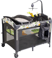 Baby Bassinet 4-in-1 Infant Travel Cot Foldable Nursery Center w/Hanging Toys