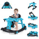 6-in-1 Baby Walker, Foldable Push Walker with Adjustable Height & Speed, Padded Seat