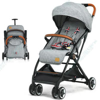 Lightweight Baby Stroller w/ Mesh Net, Compact Toddler Travel Stroller for Airplane