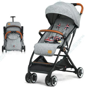 Lightweight Baby Stroller w/ Mesh Net, Compact Toddler Travel Stroller for Airplane