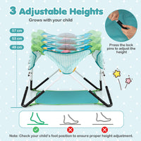Foldable Portable Baby Jumper, Blue/Pink