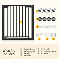Pressure Mounted Auto-Close Door Gate for Indoor