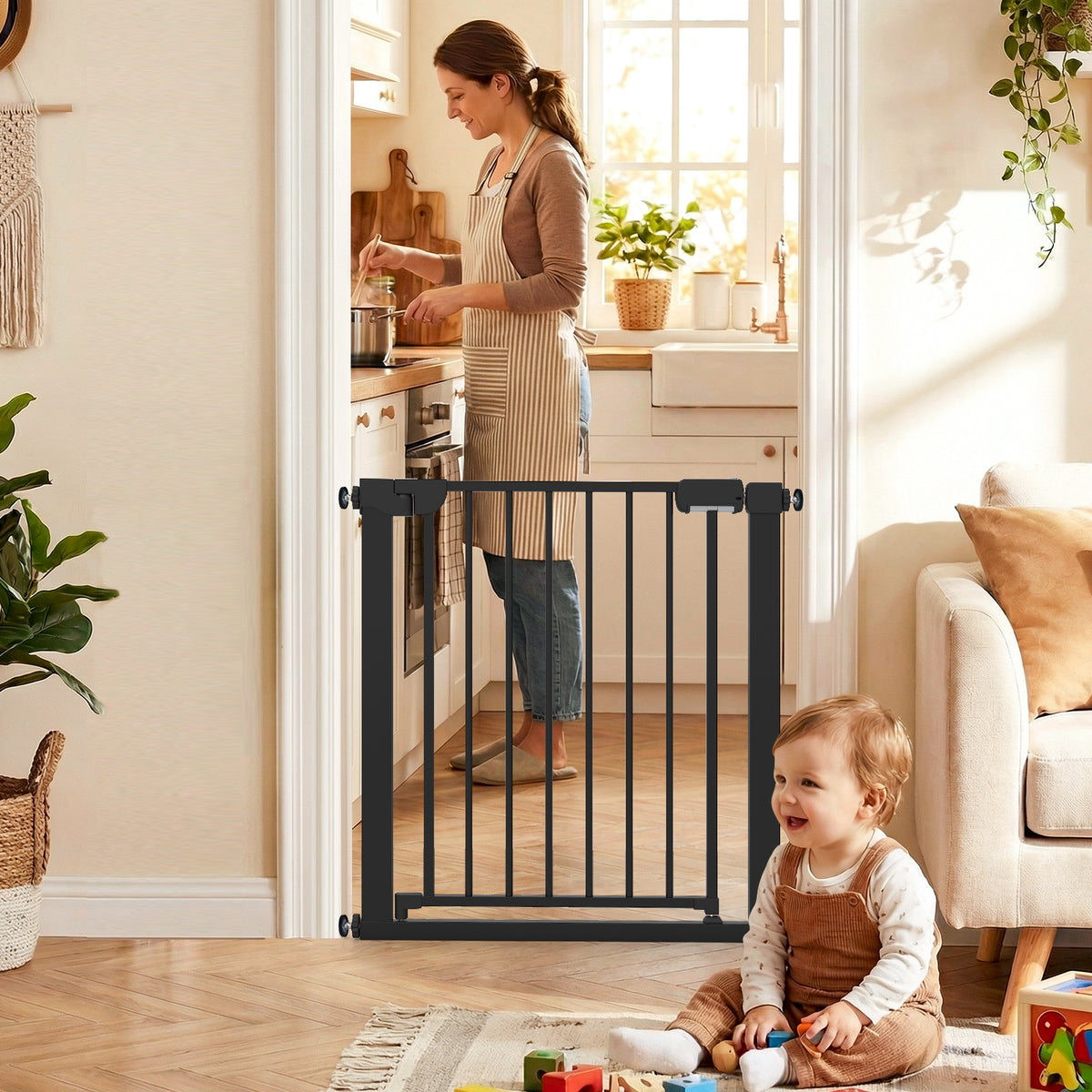 Pressure Mounted Auto-Close Door Gate for Indoor