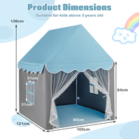Indoor Outdoor Princess Tent for Boys & Girls