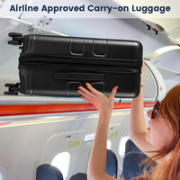 Lightweight PC Hardside Suitcase w/Double TSA Lock