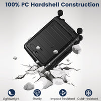 Lightweight PC Hardside Suitcase w/Double TSA Lock