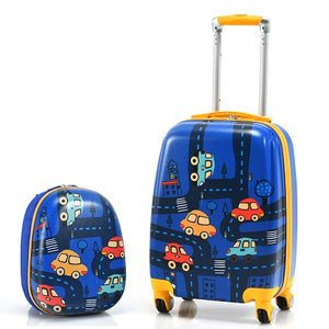 Giantex 2Pc 13"+16"/18" Kids Carry On Luggage Set
