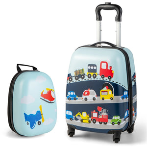 2 PCS Carry-on Luggage Set W/Spinner Wheels