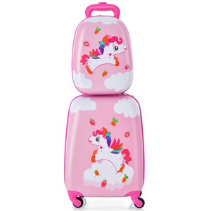 2 PCS Carry-on Luggage Set W/Spinner Wheels