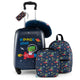 5 Piece Kids Luggage Set with Backpack and Neck Pillow & Name Tag