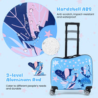 2 Pieces Kid Luggage Set with Spinner Wheels