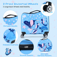 2 Pieces Kid Luggage Set with Spinner Wheels