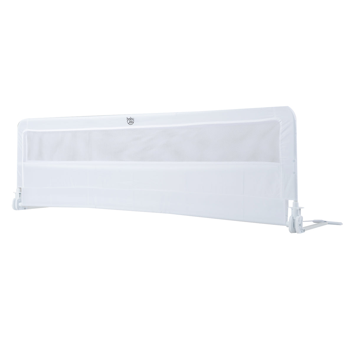 180 x 56 cm Foldable Mesh Bed Rail with Safety Straps for Toddlers
